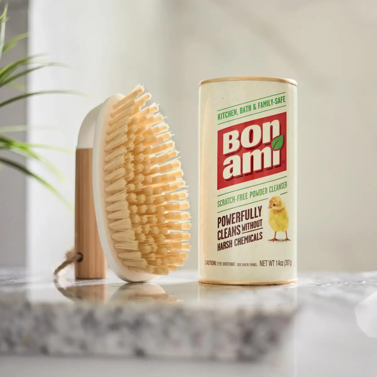 BON AMI Powder Cleanser for Kitchens & Bathrooms - All Types of Surfaces, Cleans Grime & Dirt, Polishes Surfaces, Absorbs Odors (4 Pack, 14oz / 397g) - view 5