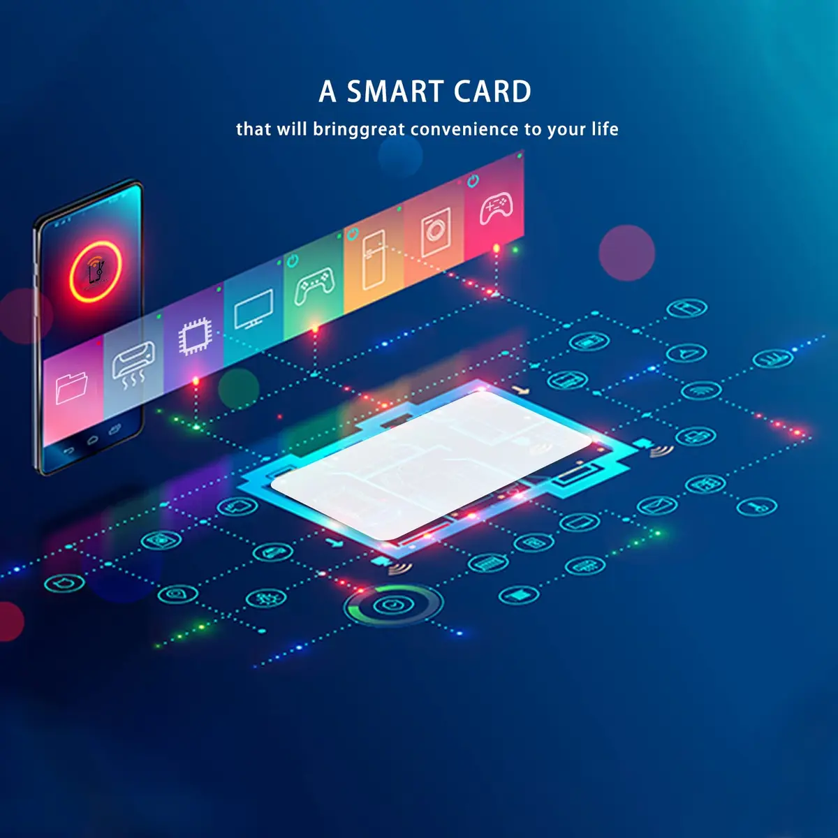 Timeskey NFC NTAG215 Cards 54x85.5mm (40pcs) | Programmable NFC Tags for Mobile Devices - view 5