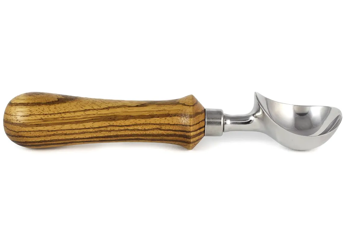 Crooked Mill Woodworking Ice Cream Scoop Woodworking Kit 3-Pack | Stainless Steel, Chrome, Food-Safe, 23/64" Drill Required - main product image