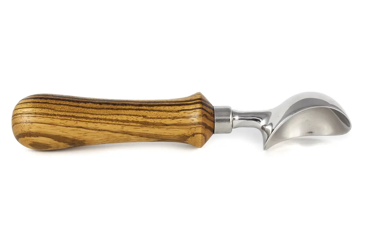 Crooked Mill Woodworking Ice Cream Scoop Woodworking Kit 3-Pack | Stainless Steel, Chrome, Food-Safe, 23/64" Drill Required - view 2