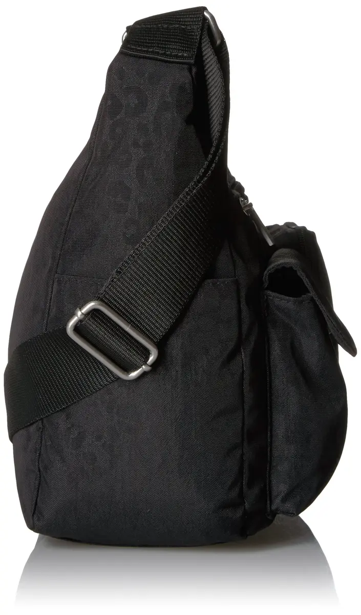 Baggallini Everyplace Bag Shoulder Bag Black Cheetah Emboss 25.9cm (10.25"w) | Lightweight Water-Resistant Nylon - view 4