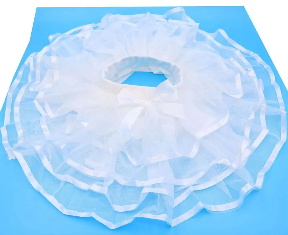 Tortoise & Rabbit Girls Tulle Tutu Skirt, White, 9-12 Years | Breathable Cotton & Soft Tulle for Dress Up - view 4