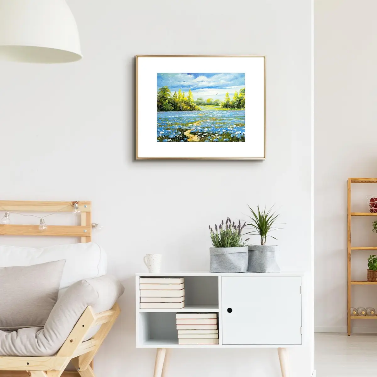 Golden State Art 16x20 Gold Aluminum Frame, Real Glass, Mat Fits 11x14 | Elegant Wall & Tabletop Display - view 3
