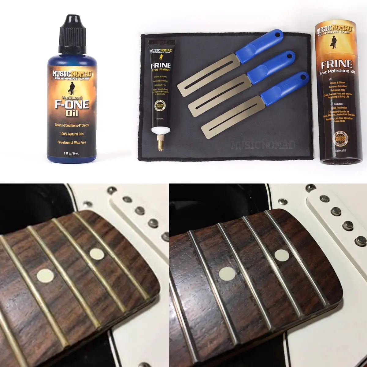 MusicNomad Total Fretboard Care Kit 2 x 1.5 Fl Oz (3 Fl Oz Total) | Restores, Maintains & Protects Guitar Fretboards - view 4