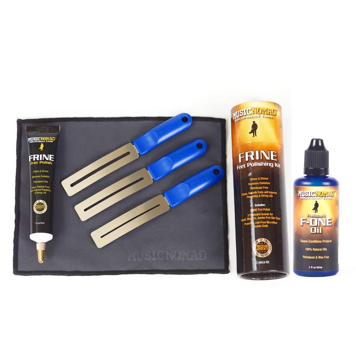 MusicNomad Total Fretboard Care Kit 2 x 1.5 Fl Oz (3 Fl Oz Total) | Restores, Maintains & Protects Guitar Fretboards - main product image