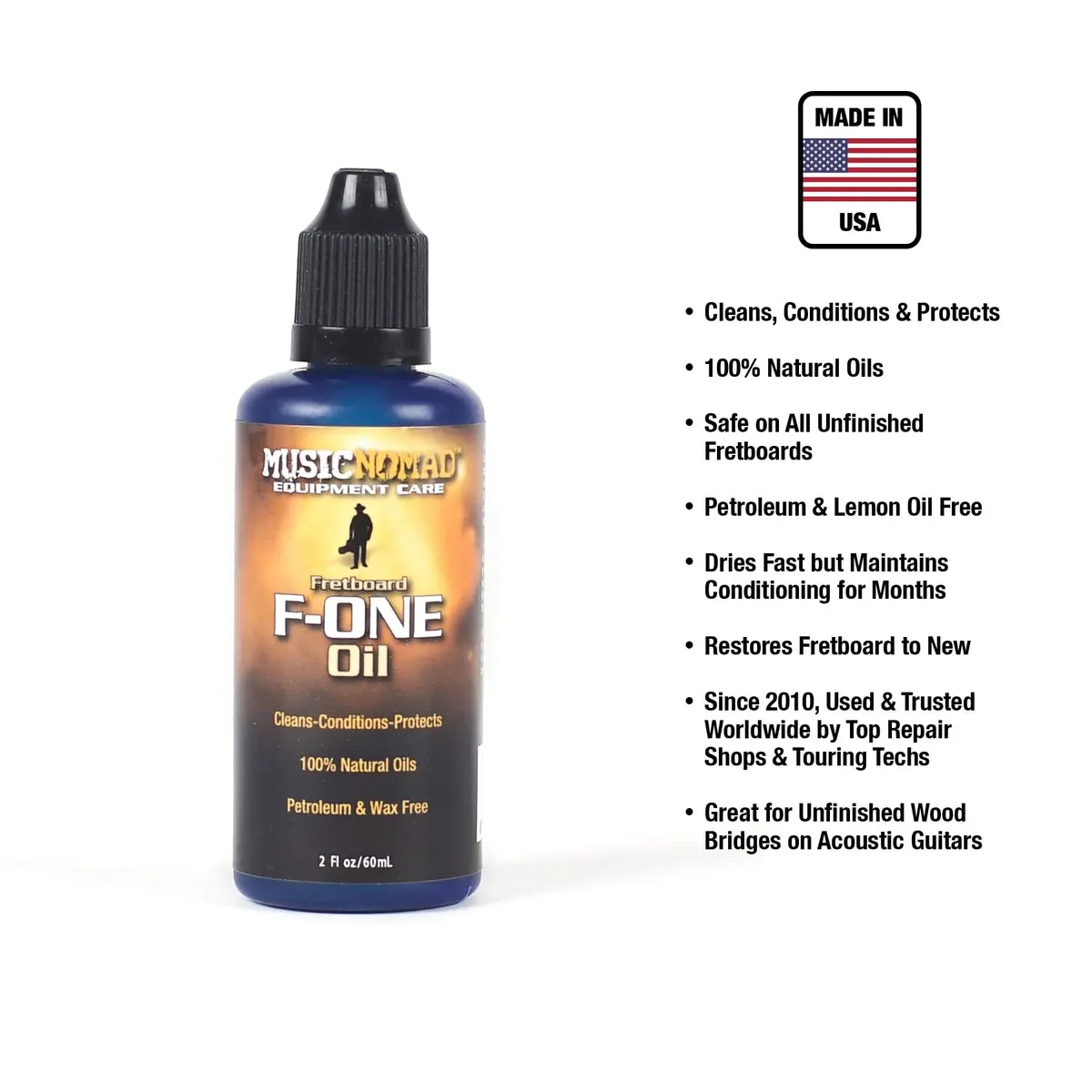 MusicNomad Total Fretboard Care Kit 2 x 1.5 Fl Oz (3 Fl Oz Total) | Restores, Maintains & Protects Guitar Fretboards - view 3