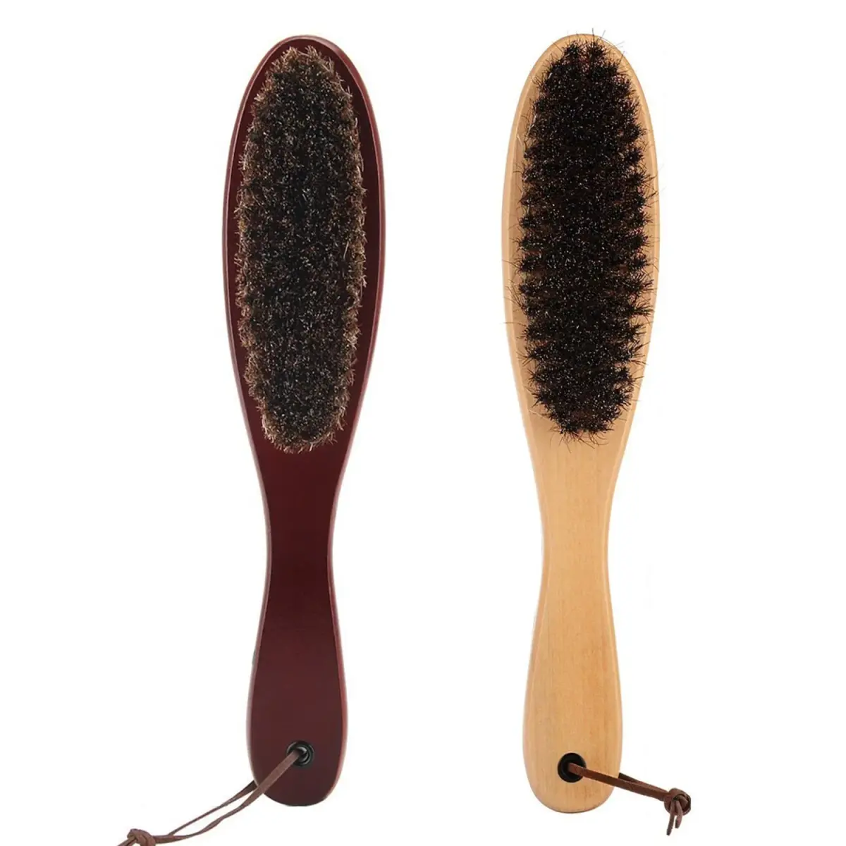 Cokaka Soft Bristle Clothes Brush with Wooden Handle & Horsehair - 2-Pack | Genuine Horsehair for Garments, Suits, Shoes, Furniture - main product image