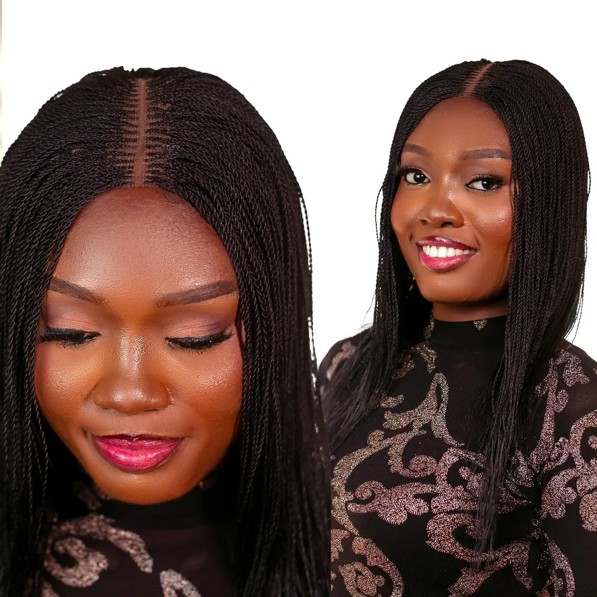 Wow Braids Micro Twist Wigs, 12 Inch Synthetic Braided Wig for Black Women - view 8