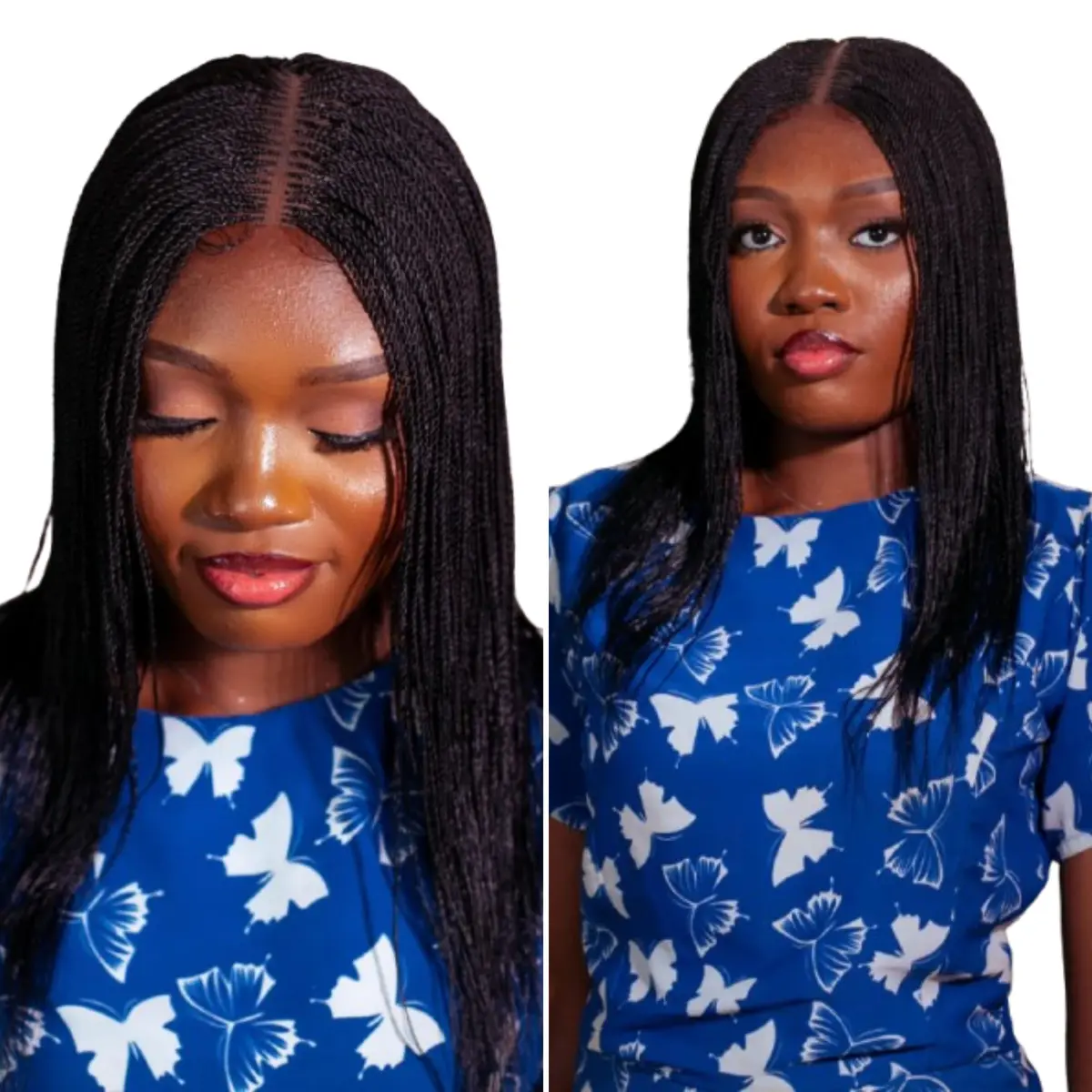 Wow Braids Micro Twist Wigs, 12 Inch Synthetic Braided Wig for Black Women - view 2