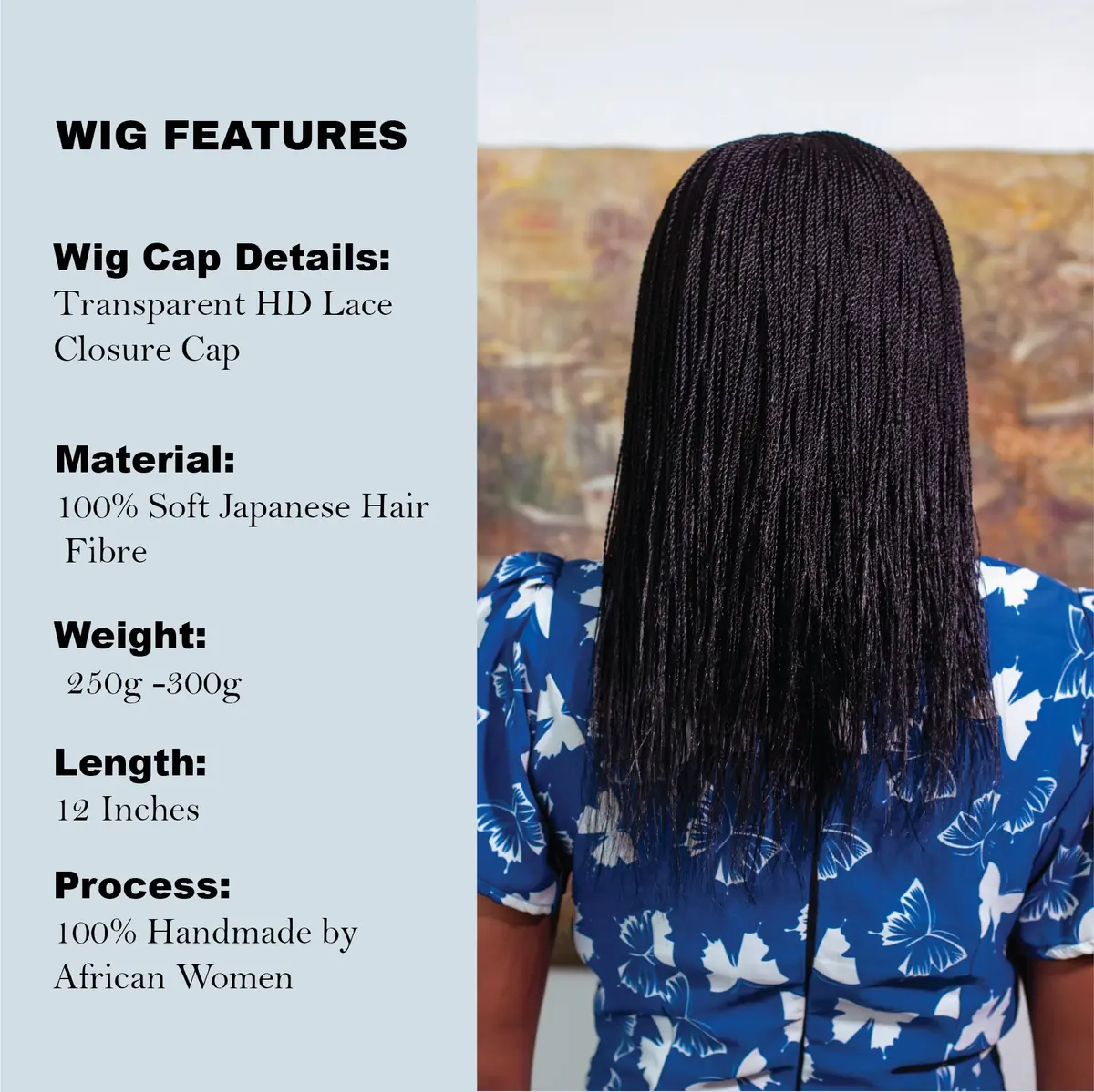 Wow Braids Micro Twist Wigs, 12 Inch Synthetic Braided Wig for Black Women - view 4
