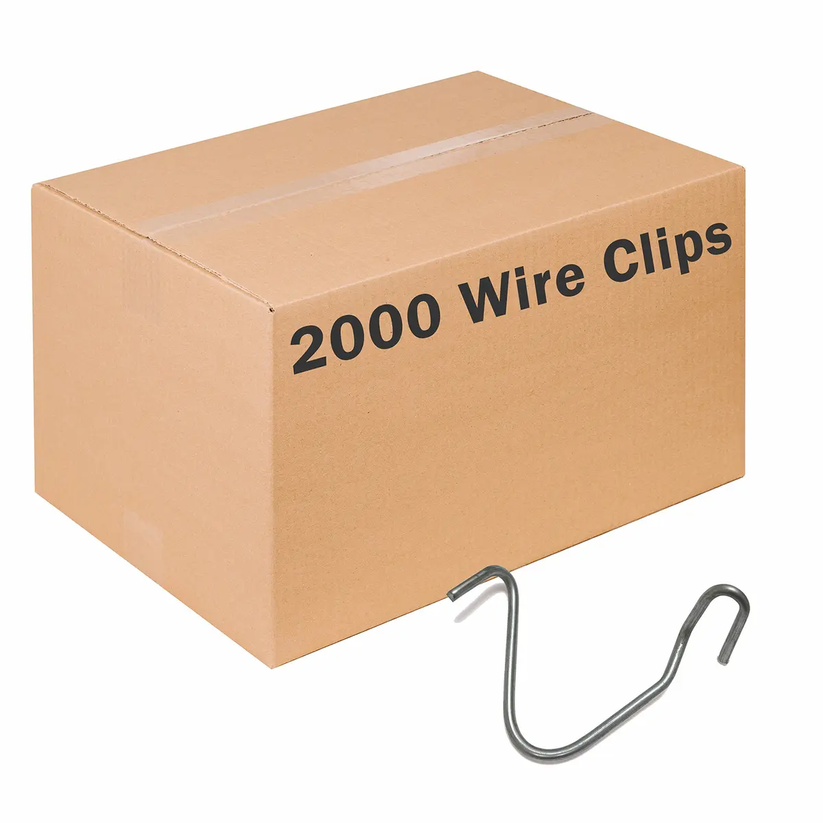 Zareba Systems TPWC100 T-Post Wire Clips 2000 Pack | Secure Fencing Wire to T-Posts - main product image