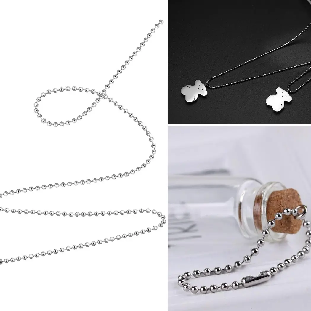 SUMERSHA Art_Supplie 24 inch Silver Nickel Plated Beading Chain | Durable Jewelry Making Chain - view 6