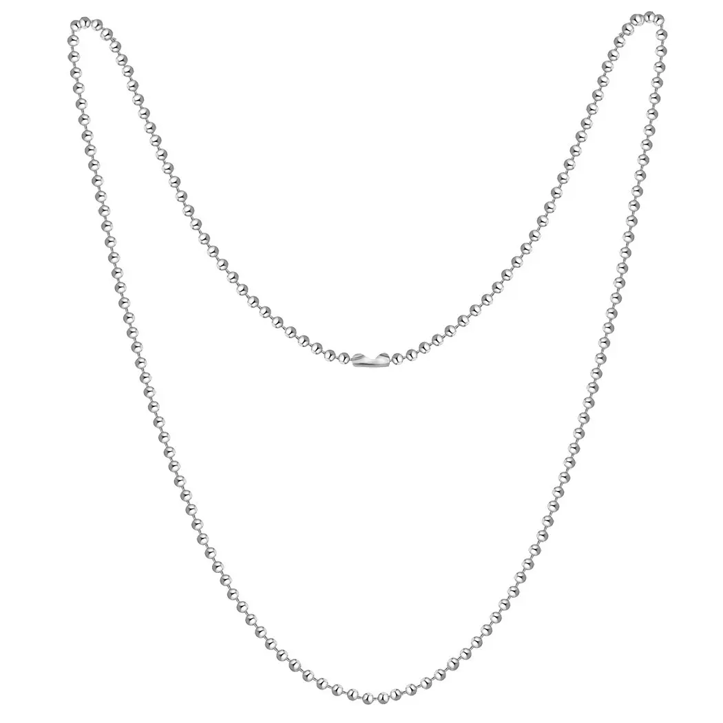 SUMERSHA Art_Supplie 24 inch Silver Nickel Plated Beading Chain | Durable Jewelry Making Chain - view 7