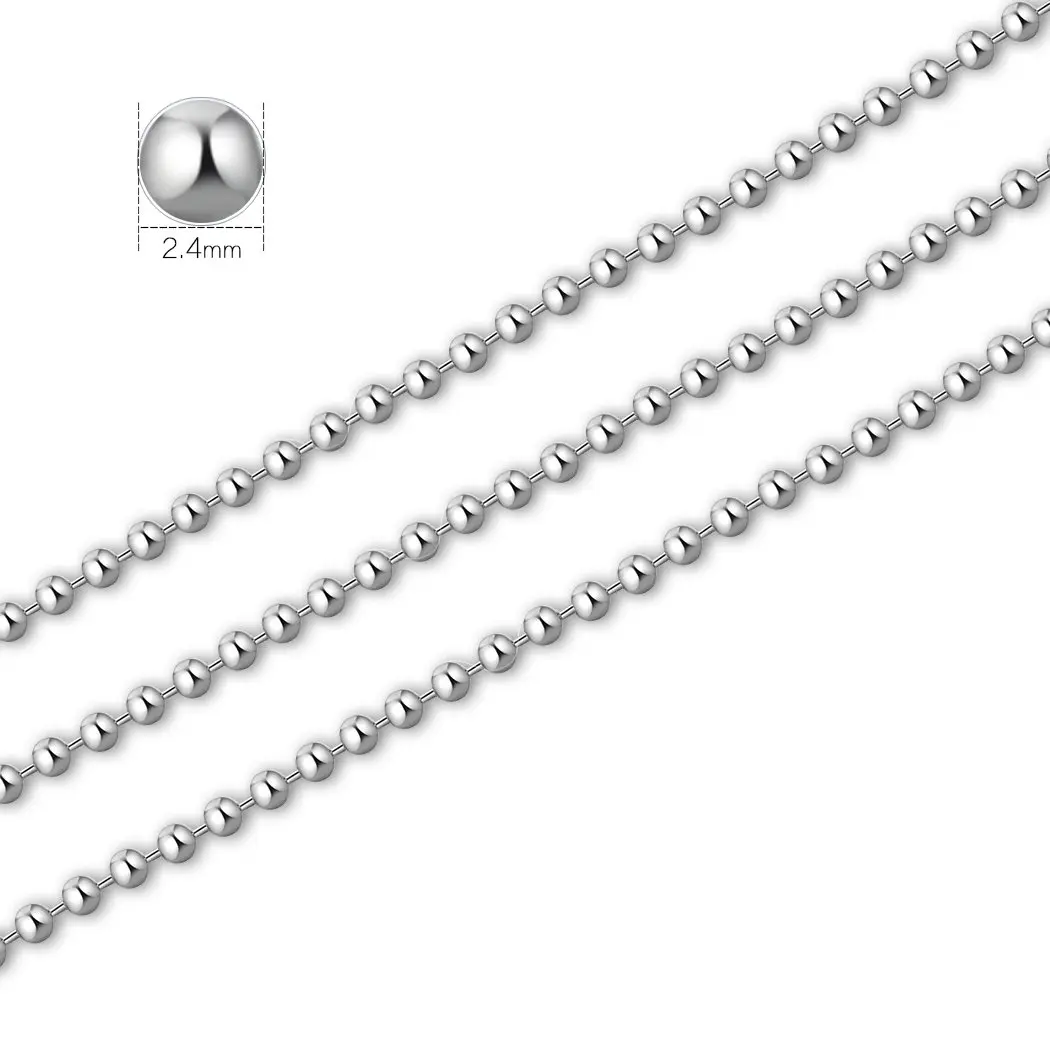 SUMERSHA Art_Supplie 24 inch Silver Nickel Plated Beading Chain | Durable Jewelry Making Chain - view 2