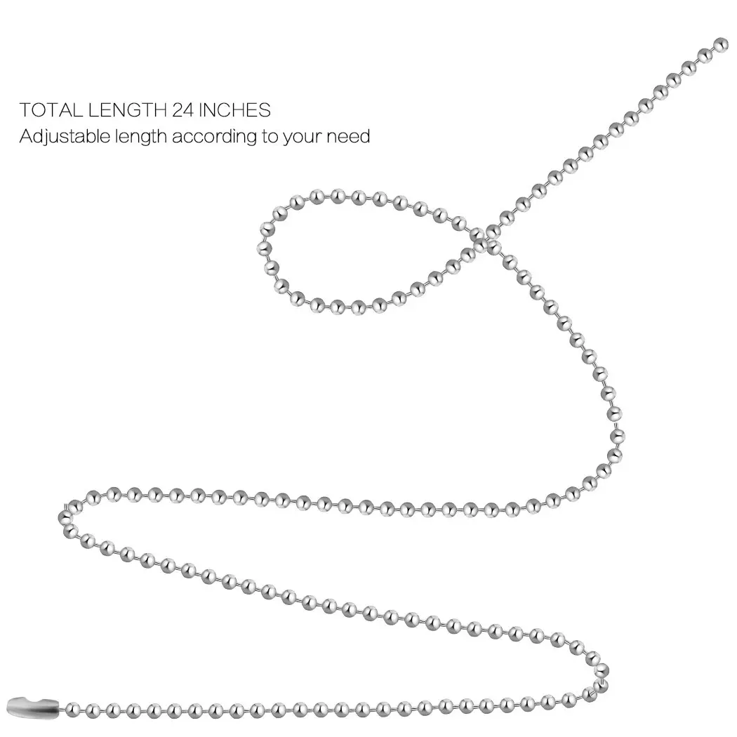 SUMERSHA Art_Supplie 24 inch Silver Nickel Plated Beading Chain | Durable Jewelry Making Chain - view 3
