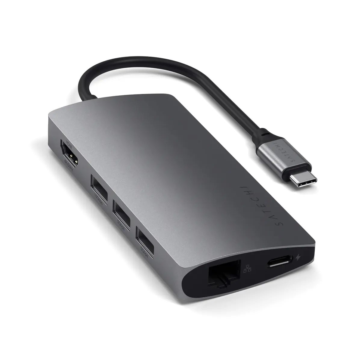 Satechi Multi-Port Hub V2 Space Gray | 4K HDMI, 115W PD Charging, USB-C Expansion - main product image