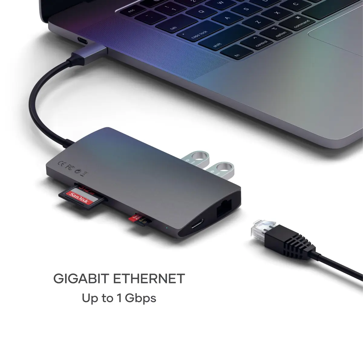 Satechi Multi-Port Hub V2 Space Gray | 4K HDMI, 115W PD Charging, USB-C Expansion - view 3