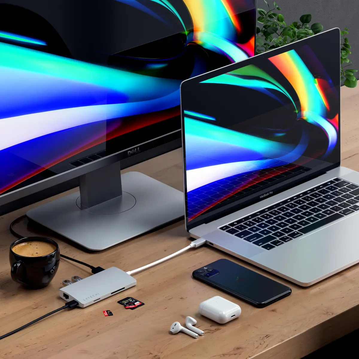 Satechi 8-in-1 USB-C Hub V2, 115W PD Charging, 4K HDMI, Ethernet, 78g (2.75oz) | Connect More Devices - view 6