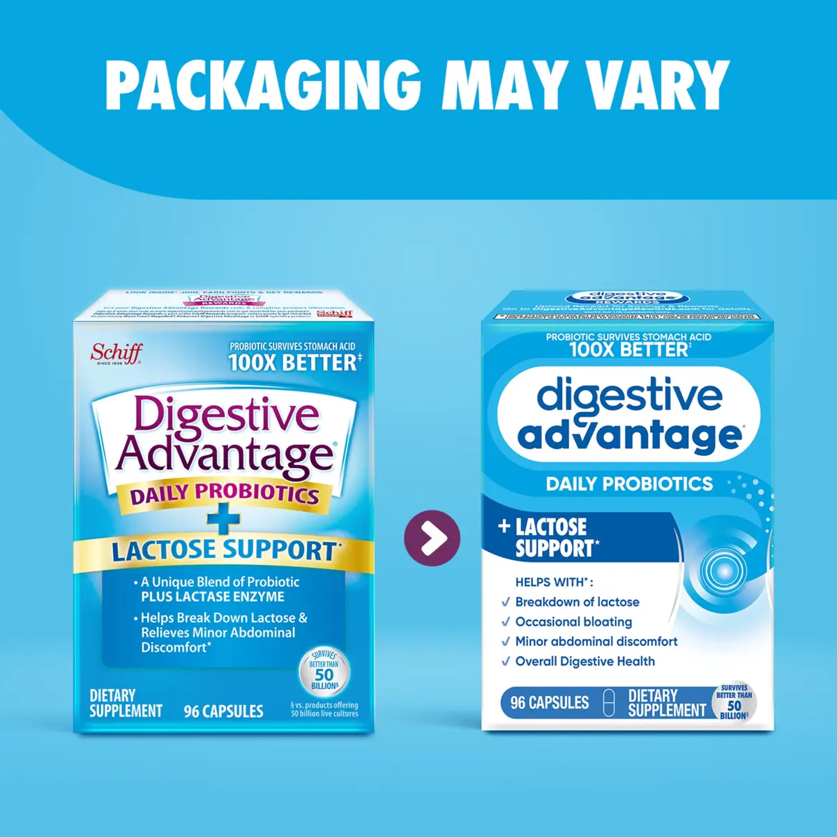 Digestive Advantage Probiotics + Lactase Enzymes 96ct | Supports Gut & Immune Health - view 5