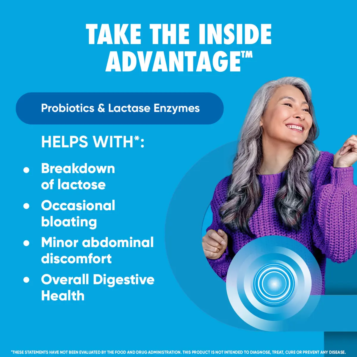Digestive Advantage Probiotics + Lactase Enzymes 96ct | Supports Gut & Immune Health - view 2
