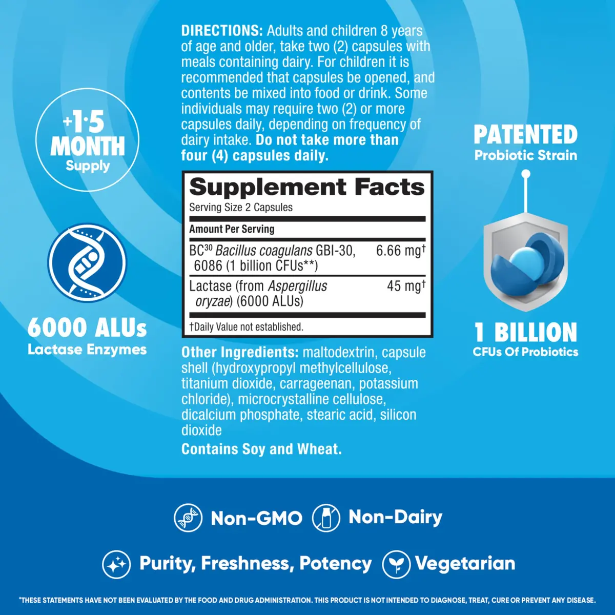 Digestive Advantage Probiotics + Lactase Enzymes 96ct | Supports Gut & Immune Health - view 3