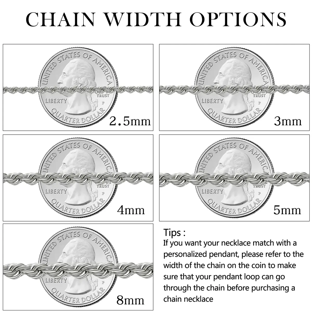 HolyFast Twist Chain Necklace - Stainless Steel Rope Jewelry for Men & Women | Stylish, Durable, Unisex - view 8