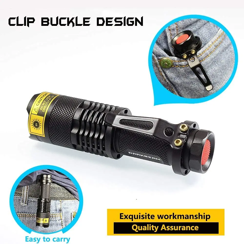 DARKBEAM UV 395nm Flashlight 2 Pack | Detect Pet Urine & Fluorescent Items - view 7