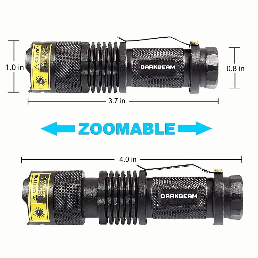 DARKBEAM UV 395nm Flashlight 2 Pack | Detect Pet Urine & Fluorescent Items - view 4