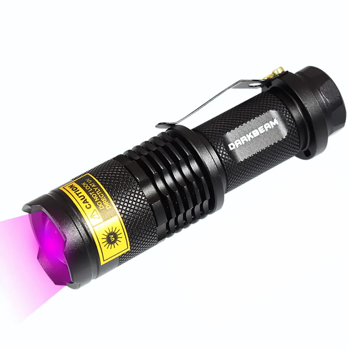 DARKBEAM UV 395nm Flashlight Blacklight Wood's lamp Mini, 400nm | Pet Urine & Currency Detector - main product image