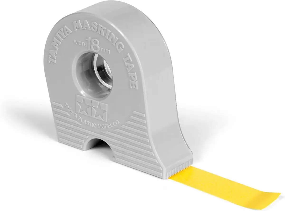 Tamiya Masking Tape with Dispensers, 6 mm, 10 mm, & 18 mm Set | Yellow Paper Masking Tape for Painting - view 4