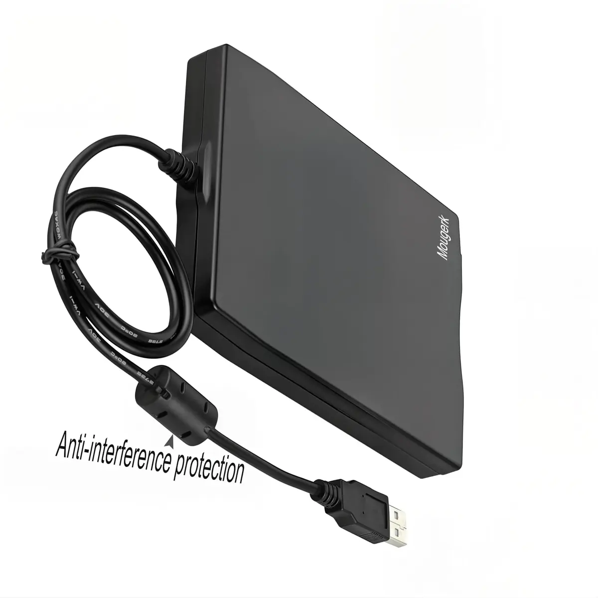 Mougerk Floppy Drive 3.5 External USB Floppy Diskette Drive | Portable Data Storage (70-120c) - view 4