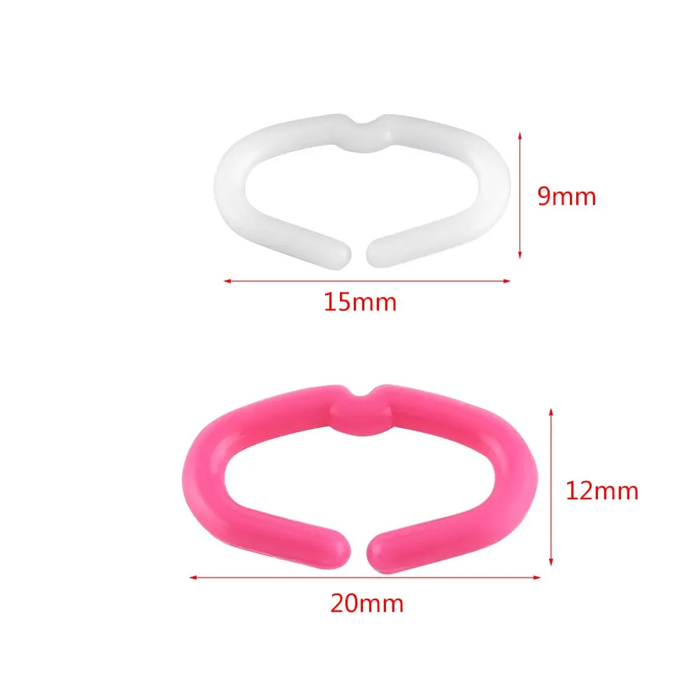 Walfront Chicken Beak Rings Medium 15mm x 9mm | Anti Pecking Reusable Plastic - view 5