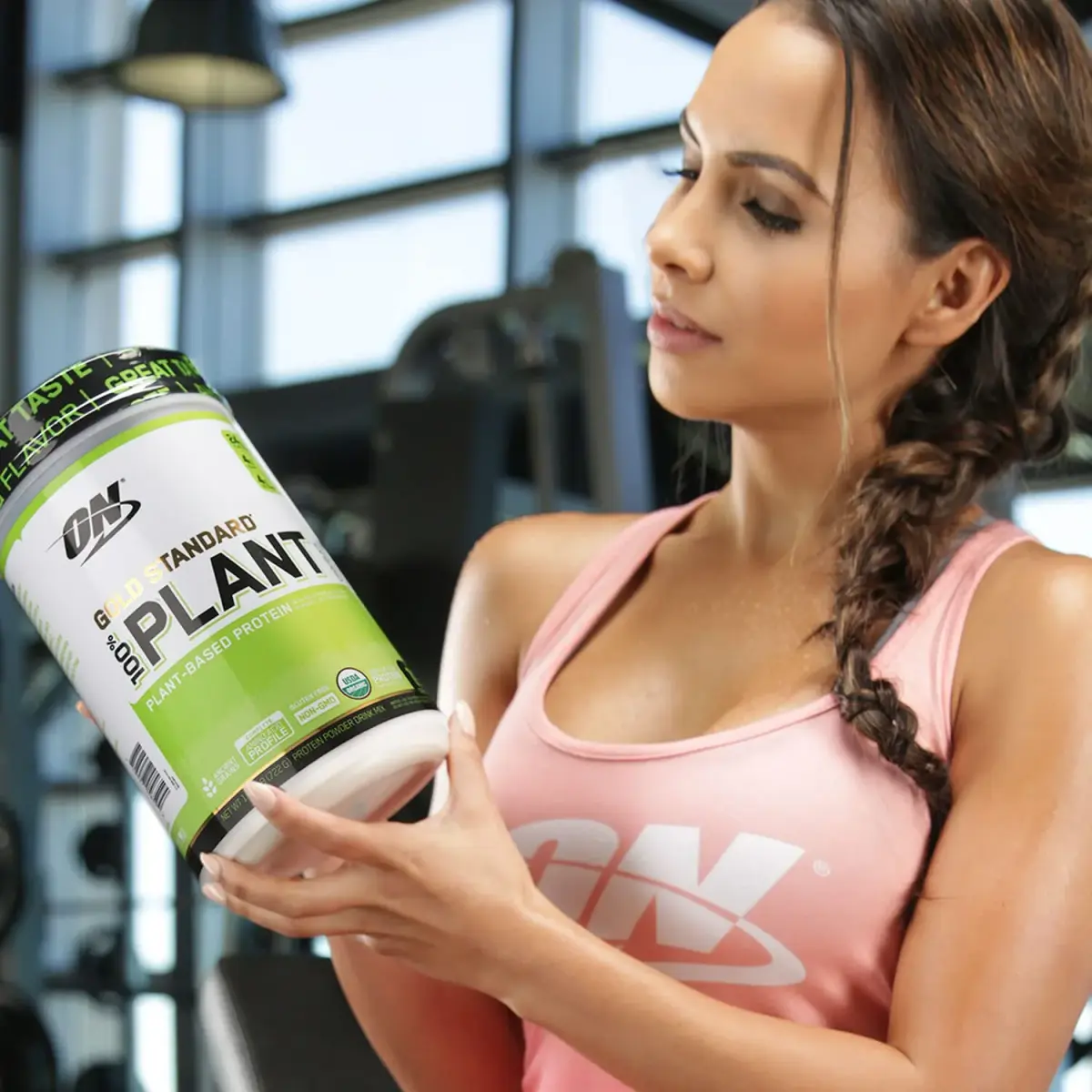 Optimum Nutrition Gold Standard 100% Plant Based Protein Powder Chocolate 721 g (1.59 lb) | USDA Organic & Non-GMO - view 2