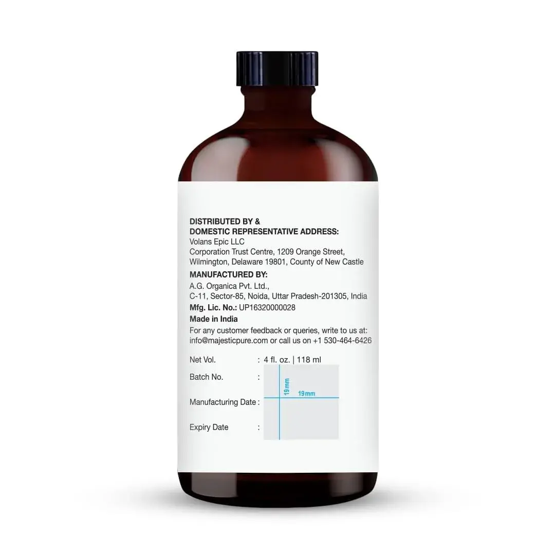 Majestic Pure Basil Essential Oil with Glass Dropper, 4 Fl Oz (120ml) | 100% Pure & Natural USA Import - view 8