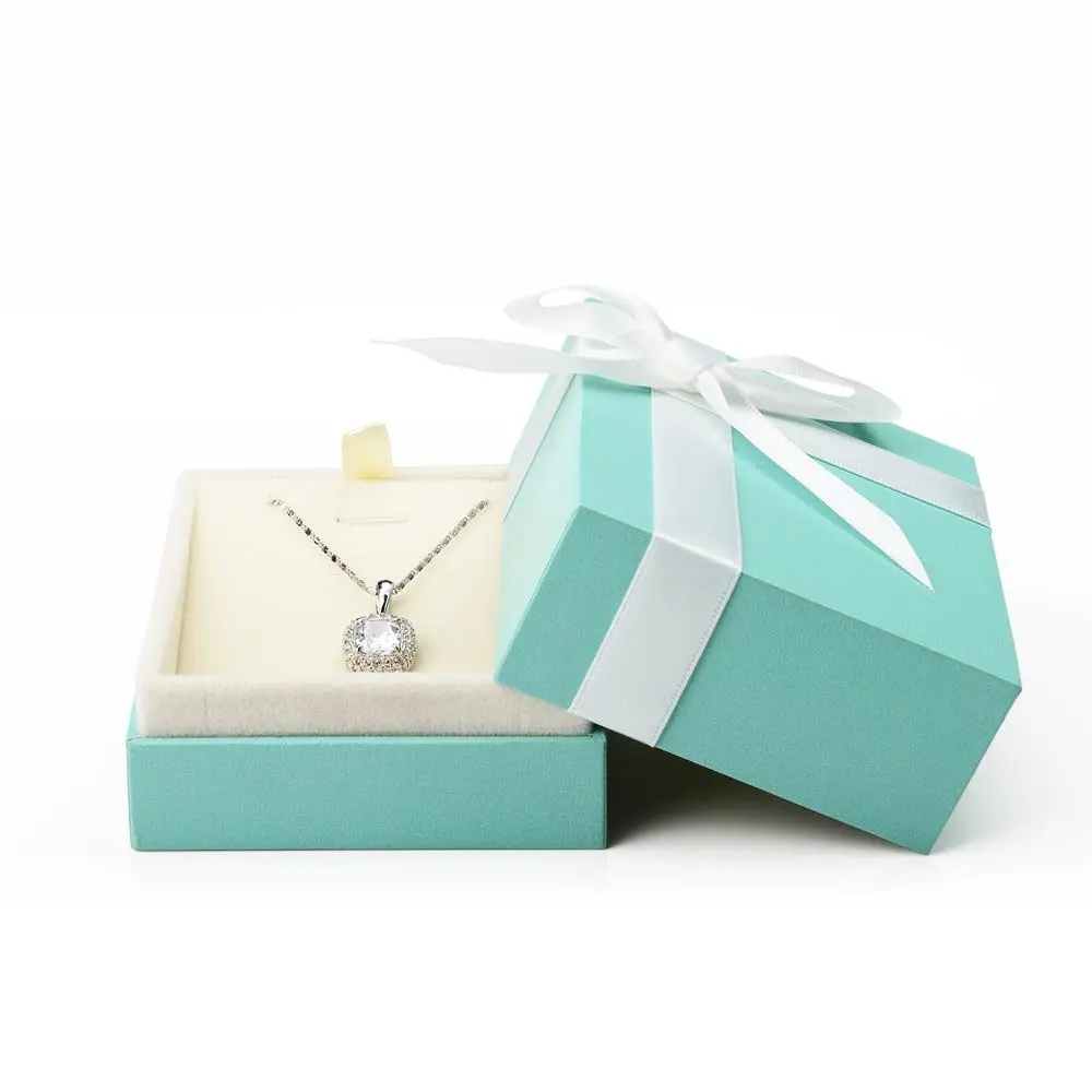 Oirlv Necklace Gift Box,Necklace Pendant Display Storage Case | Velvet Jewelry Organizer for Gift & Travel - main product image