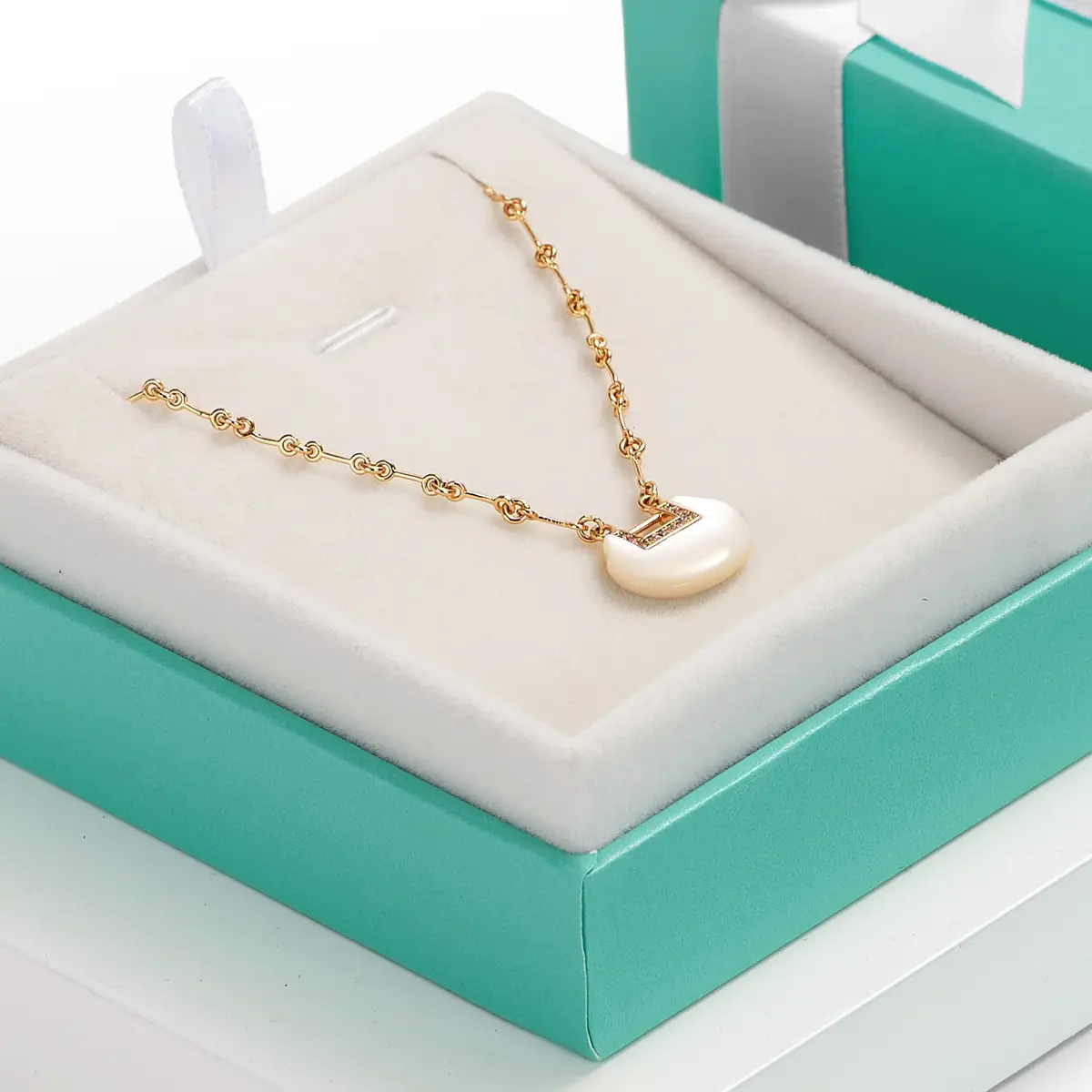 Oirlv Necklace Gift Box,Necklace Pendant Display Storage Case | Velvet Jewelry Organizer for Gift & Travel - view 5