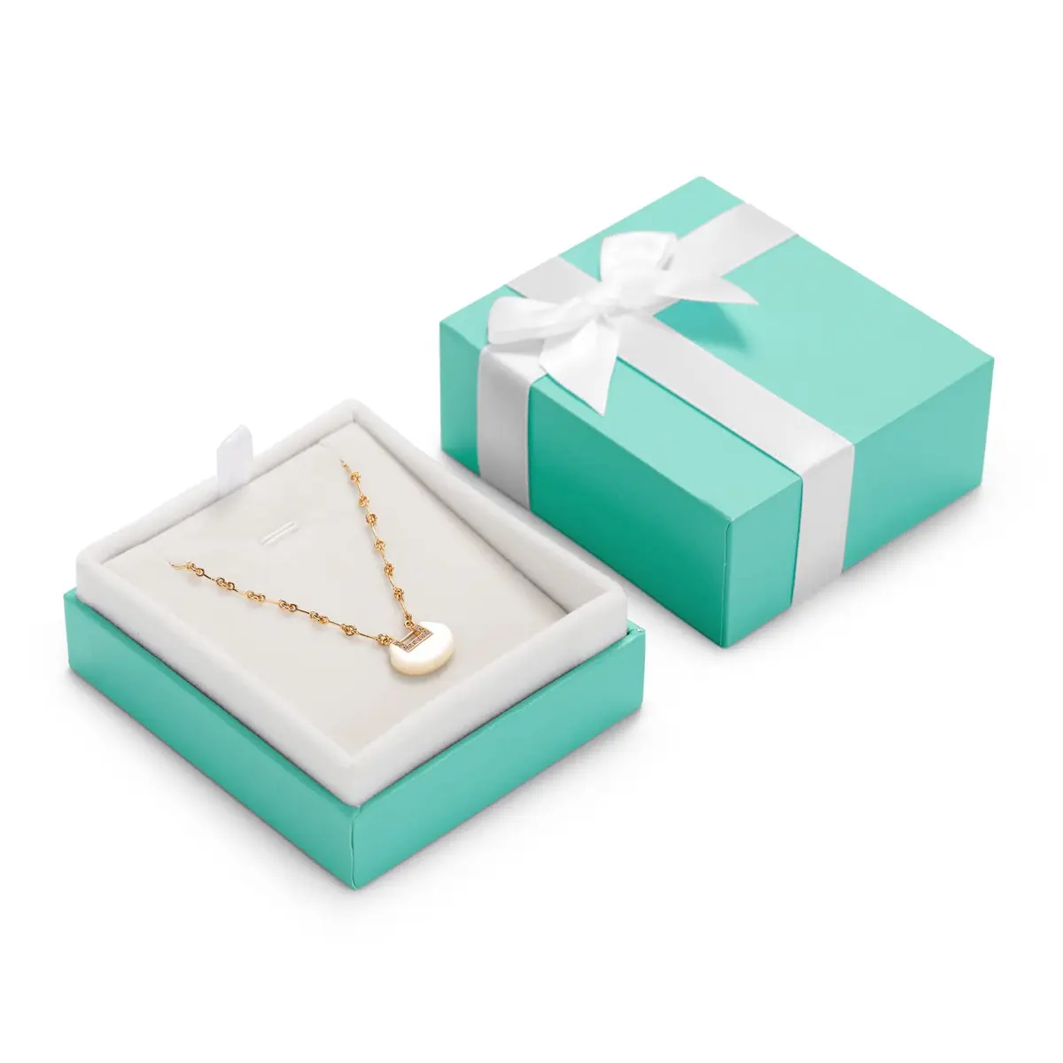 Oirlv Necklace Gift Box,Necklace Pendant Display Storage Case | Velvet Jewelry Organizer for Gift & Travel - view 6