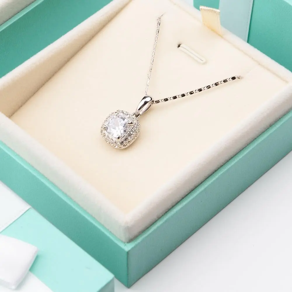 Oirlv Necklace Gift Box,Necklace Pendant Display Storage Case | Velvet Jewelry Organizer for Gift & Travel - view 2