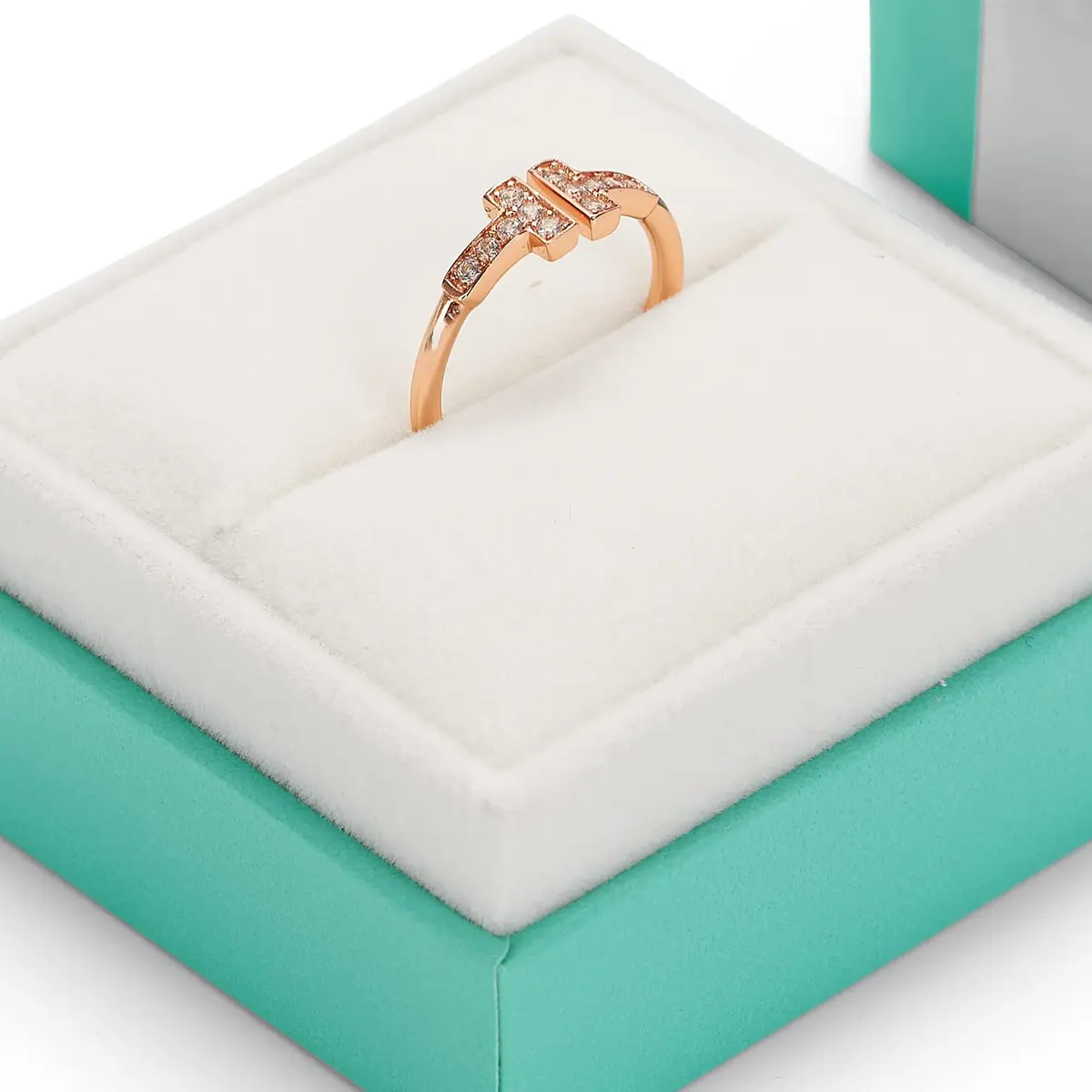 Oirlv Ring Gift Box, Proposal & Wedding Jewelry Organizer, Green | Leatherette & Velvet - view 3
