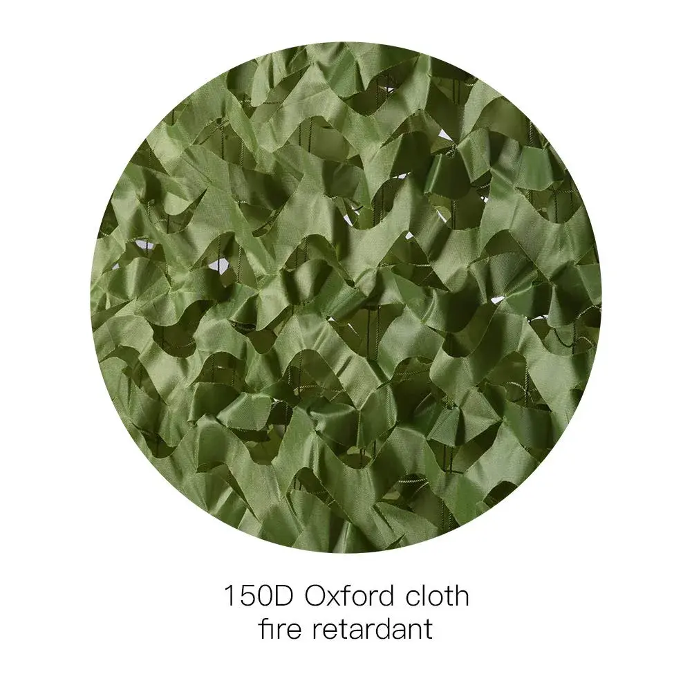 HYOUT Camouflage Netting 2m x 3m (6.5x10ft) Woodland Camo Net with Mesh Backing | Sunshade, Hunting, Camping - view 5
