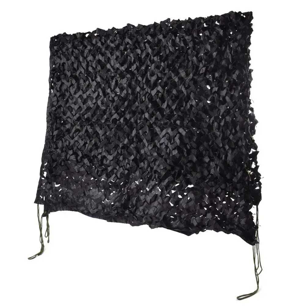 HYOUT Camouflage Netting 2m x 3m (6.5x10ft) Woodland Black | Durable Polyester Mesh for Hunting & Sunshade - main product image