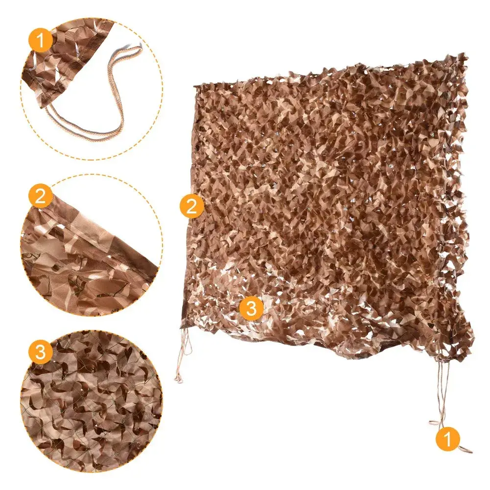 HYOUT Desert Camo Netting 2M x 3M (6.5x10ft) | Lightweight Polyester Camo Net for Hunting, Camping & Sunshade - view 3