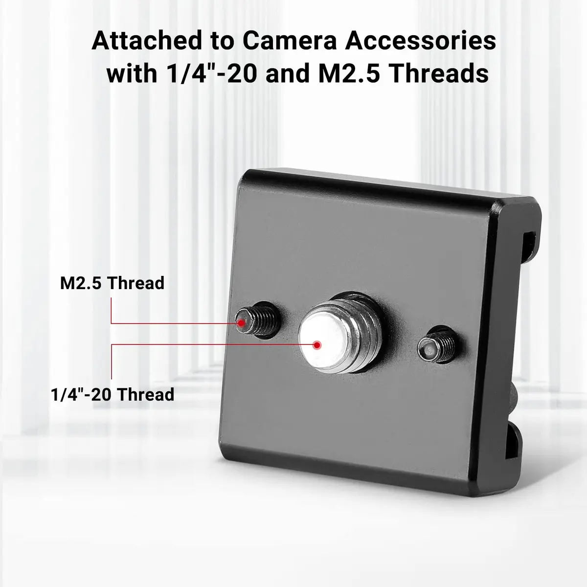 SmallRig Cold Shoe Mount with 1/4"-20 Thread (2 Pack) | Attaches Flash, Mic, LED to Camera Cages - view 2