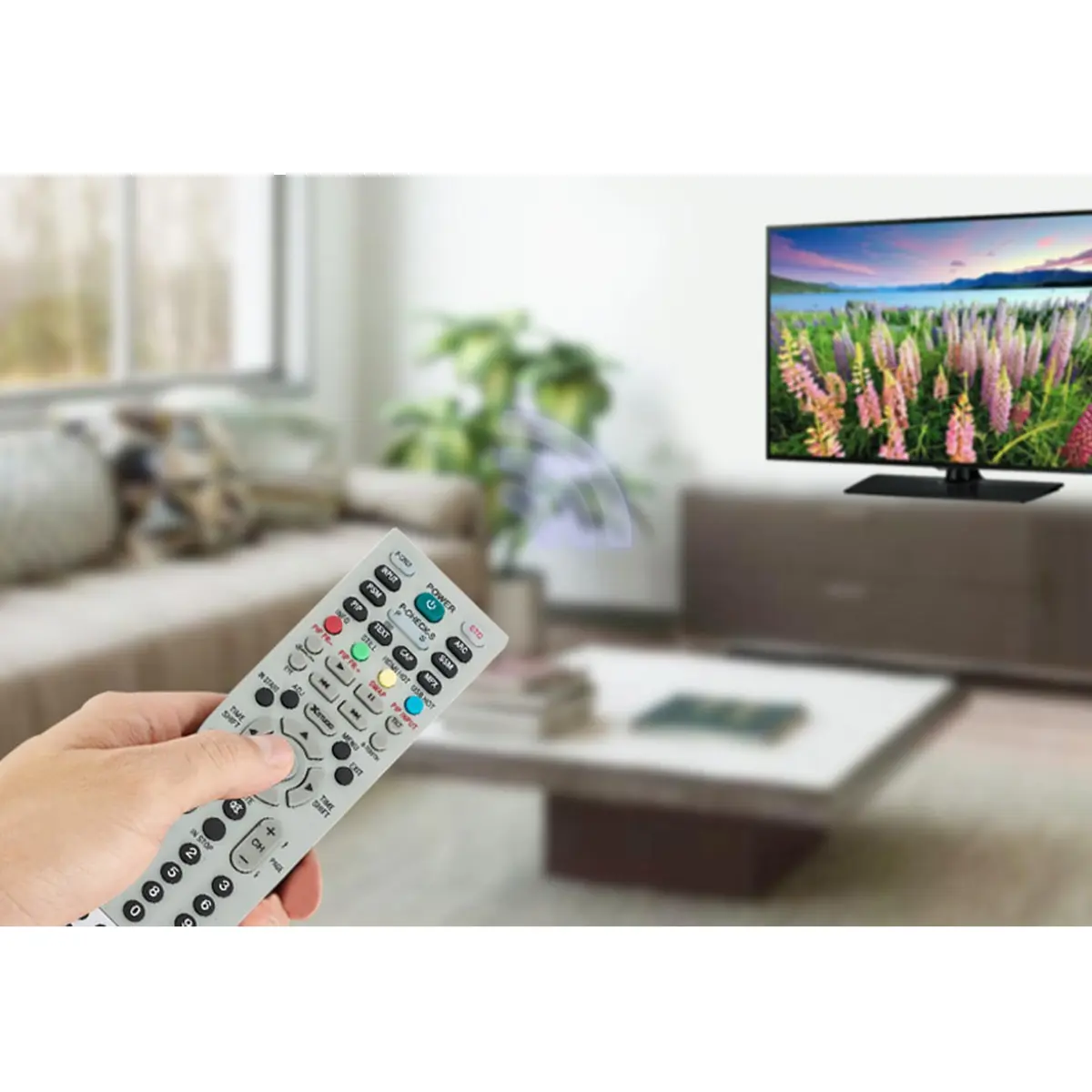 ZdalaMit Replacement Remote Control for LG LCD LED TV | No Programming Needed, 2X AA Batteries, Gray - view 5
