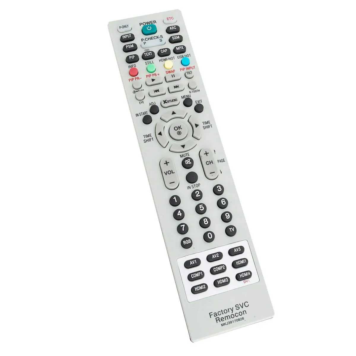 ZdalaMit Replacement Remote Control for LG LCD LED TV | No Programming Needed, 2X AA Batteries, Gray - view 3
