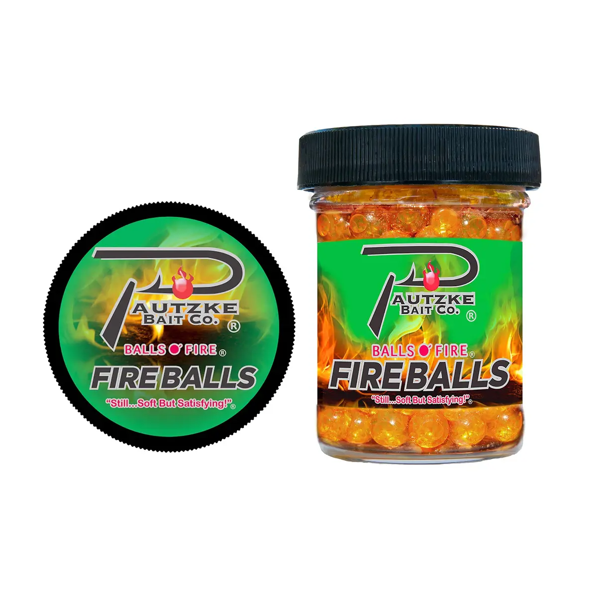 Pautzke Bait Fire Balls, Brown Trout, 1.65 oz | Fish Like Real Salmon Eggs - view 2