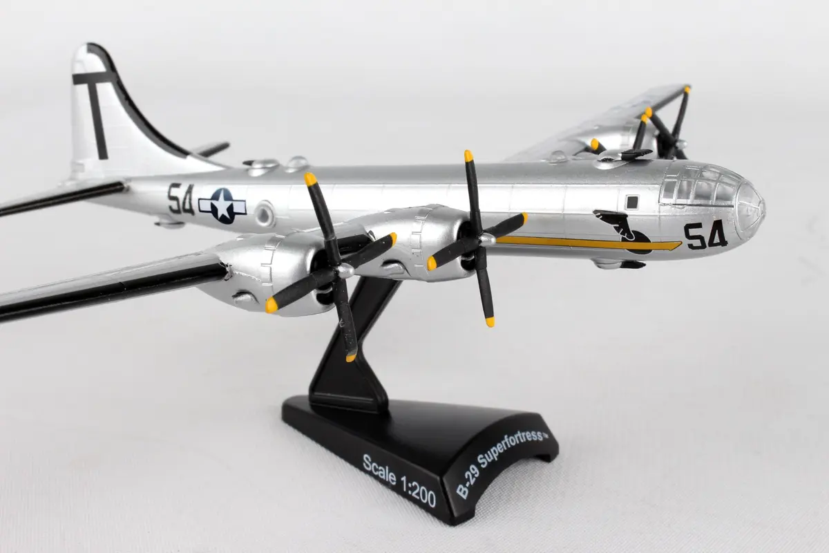 Postage Stamp Daron Worldwide Trading B-29 1/200 T Square 54 | Museum of Flight Aircraft Model (70-120c) - view 4