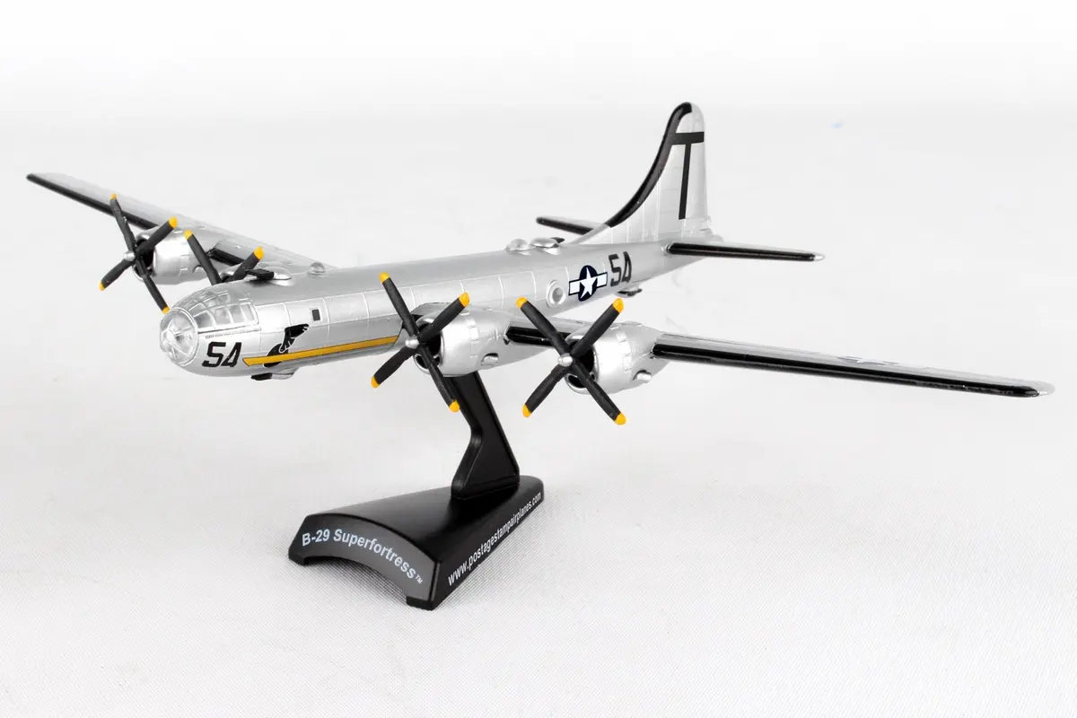 Postage Stamp Daron Worldwide Trading B-29 1/200 T Square 54 | Museum of Flight Aircraft Model (70-120c) - view 7