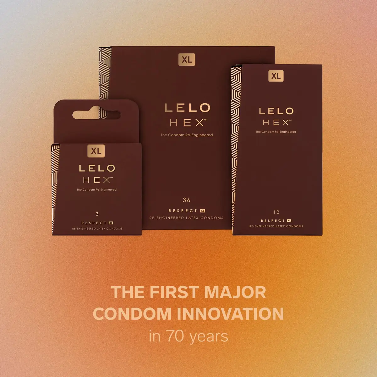 LELO HEX Respect XL Extra Large Condoms 58mm (36 Count) | Increased Strength, Thin Latex - view 5