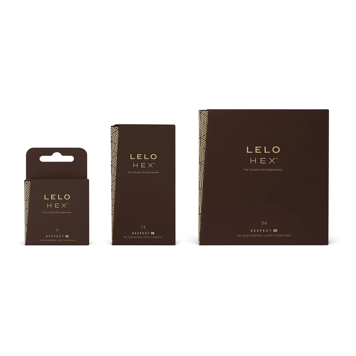 LELO HEX Respect XL Condoms 58mm (2.28 inches) | Thin, Strong, Lubricated, 3-Pack - view 7